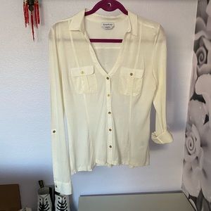 Cream Bebe top